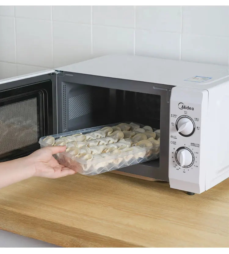 Food Storage Box, Fruit Egg Organizer, Refrigerator Fresh Keep Organizer, Kitchen Leak Proof Dumpling Storage Box