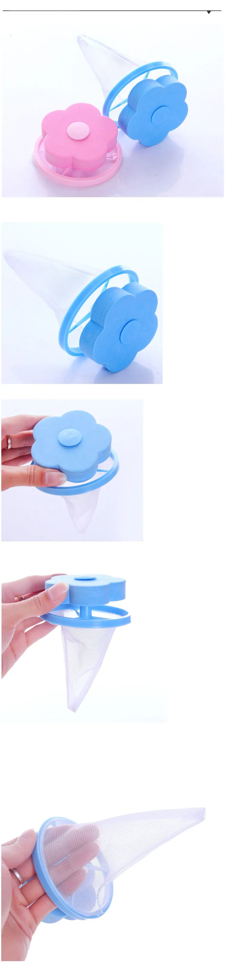 Washing Machine Hair Lint Filter Floating Pet Fur Lint Hair Removal Catcher Reusable Mesh Dirty Collection Pouch Cleaning Balls
