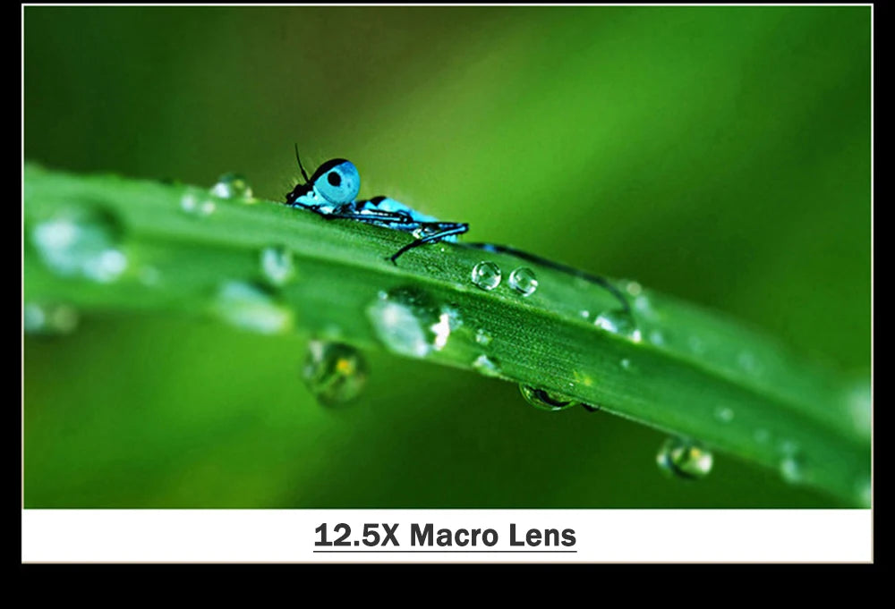 Phone Lens Kit 0.45x Super Wide Angle & 12.5x Super Macro Lens HD Camera Lentes for iPhone 12 11 Xiaomi Huawei All Cellphone