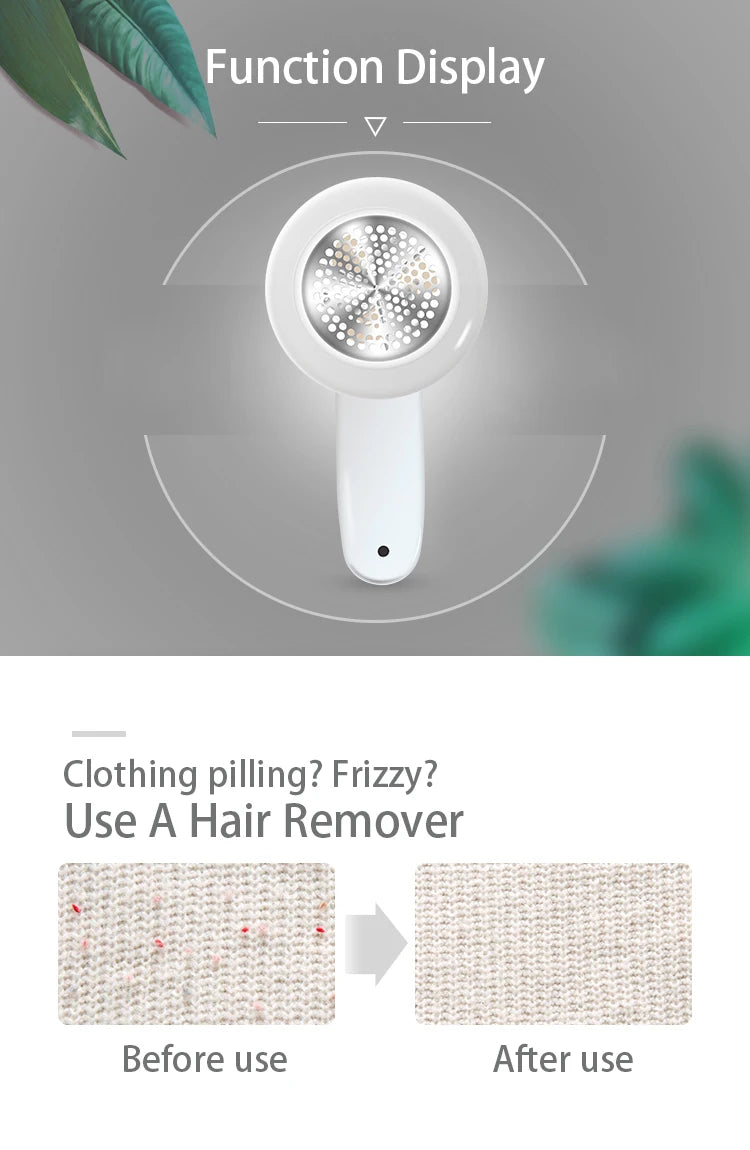 Lint Remover Clothes Fuzz Pellet Trimmer Machine Electric Portable Chargeable Fabric Shaver Removes for Clothes Spools Removal