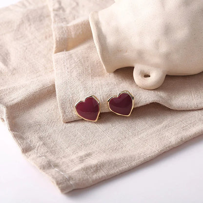 Daily Red Hearts Girls Doop Earrings Love Funny Bohemian Earrings 2024 Fashion New Women Accessories