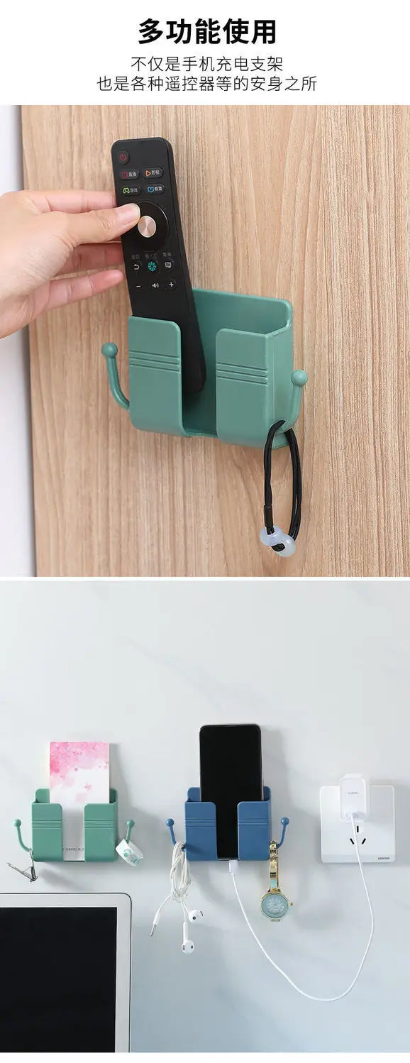 Stick on Wall mobile phone bracket mobile phone bracket artifact bedside mobile phone box mobile phone shelf