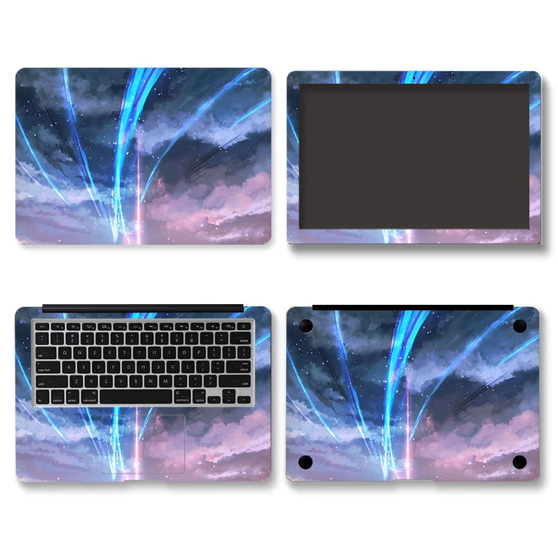 DIY Laptop Film Left and Right Brain Cover Laptop Sticker Laptop Skin 12/13/14/15/17-inch Art Decal Laptop Decoration