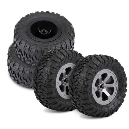 4Pcs 1:16 Crawler Tires Rubber Anti-skid Tyres RC Accessory Remote Control Militaty Car Part