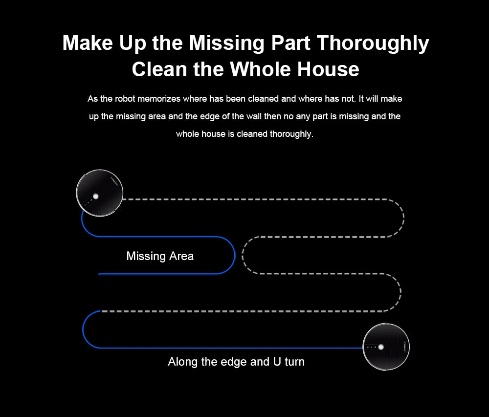 Robot Vacuum Cleaner LIECTROUX/LILIN C30B ,Map Navigation with Memory,Wifi APP Control,6000pa Suction,Smart Electric Water Tank