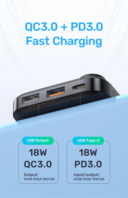 Power Bank 20000mAh Portable Charger Poverbank USB Type C PD Fast Charging Powerbank 10000mAh External Battery for iPhone Xiaomi