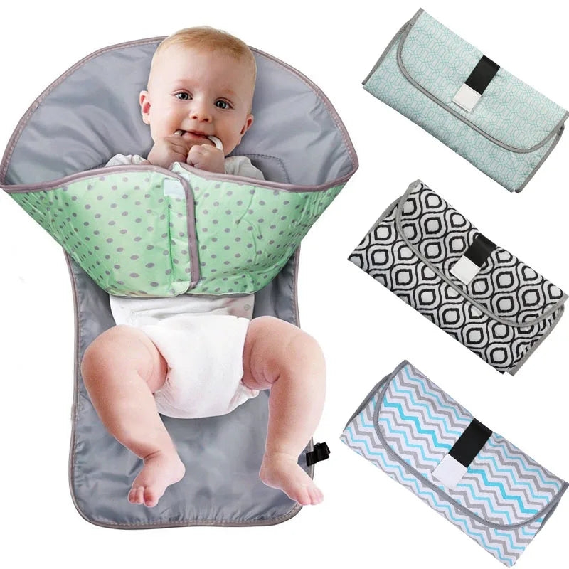 Baby Changing Pads Multifunctional Portable Infant Baby Foldable Mat Waterproof Nappy Bag Diaper Cover Mat Travel Diaper Bag