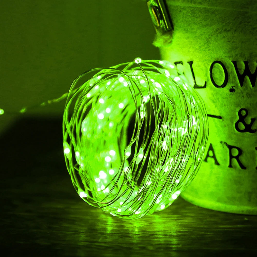LED String Lights Night Light Holiday lighting Fairy Garland 1M2M3M 5M Decoration Light For New Year Wedding Brithday Party Lamp