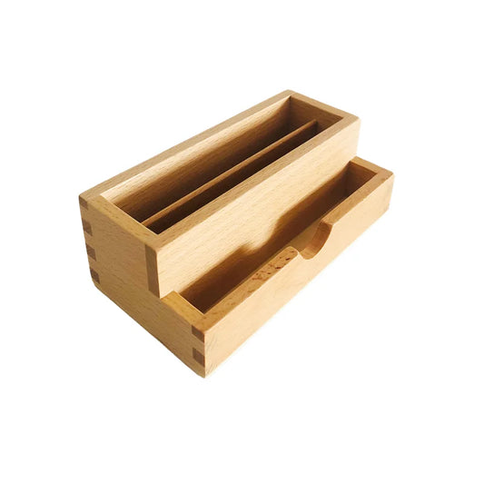 Montessori Wooden Sorting Trays for Cognitive Cards Booklets Stand Classroom Language Materials Early Educational Equipment