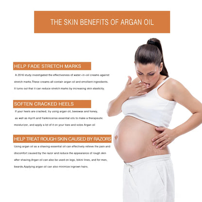 Organic  Argan Oil  100% Pure Cold Pressed Virgin Premium Grade For Dry & Damaged Skin, Hair, Face, Body, Scalp & Nails