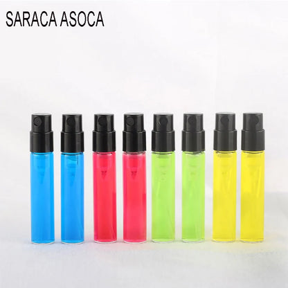 500pcs Invisible Springs Sprayer 1.5ml 1.8ml 2ml 2.5ml Bayonet Glass Perfume Bottle Sample Refillable For Fragrance Perfume