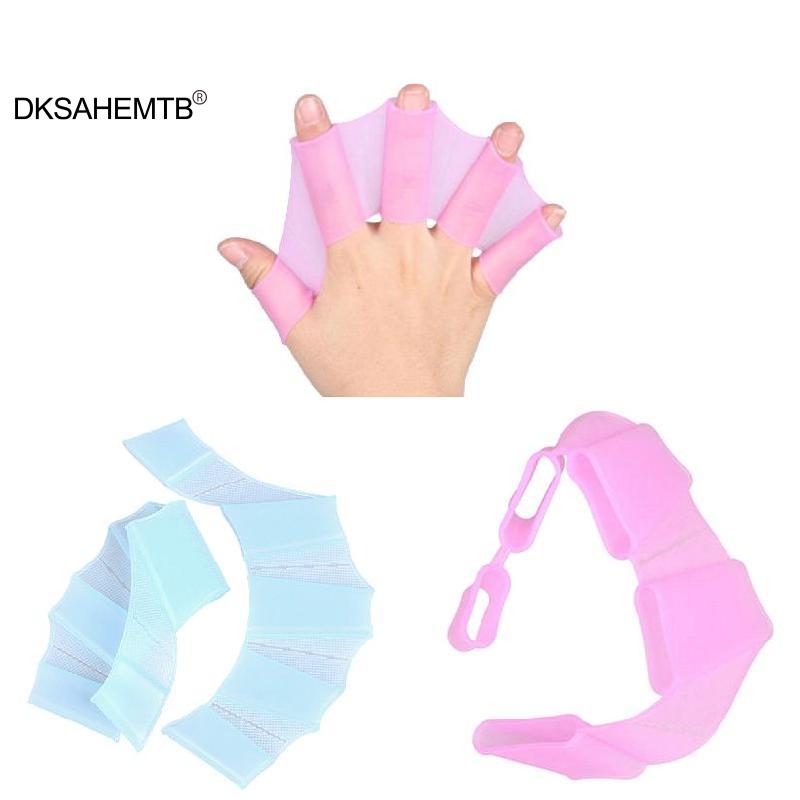 Swimming Flip Board Training Gloves Freestyle Rowing Sailor's Palm Silicone Pad Palm Duck Palm Fingertips Diving Equipment
