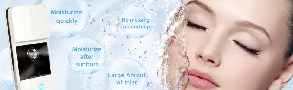 New Facial Moisturizing Beauty Instrument Face Skin Care Portable Home Spa Nanotechnology Nano Facial Steamer Humidifier Tool