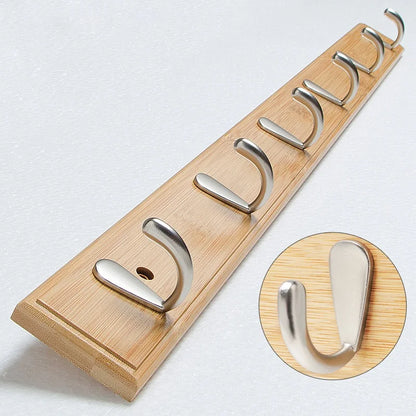 3/4/ Wooden Wall Hooks Wall Clothes Hooks Door Hooks Home Decor Hanger Hooks Kitchen Bathroom hooks