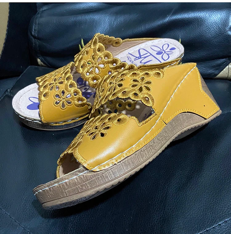 Women's sandal Wedge women shoes Summer Beach Sandal Women Fashion Gladiator Flat shoes gladiator sandal women Sandalias mujer