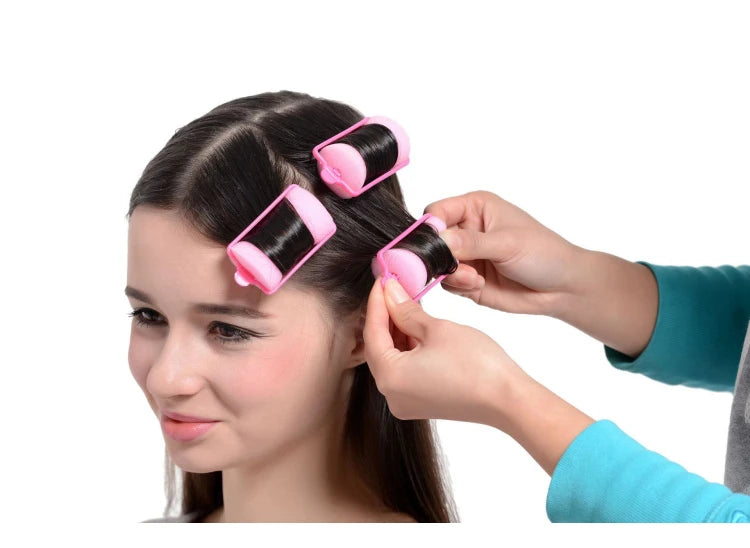 2 Packs 20mm Sponge Hair Rollers Foam Curlers with Buckle Soft Pillar Locking Closure Curling Cute Roller Wave Formers Hair 1544