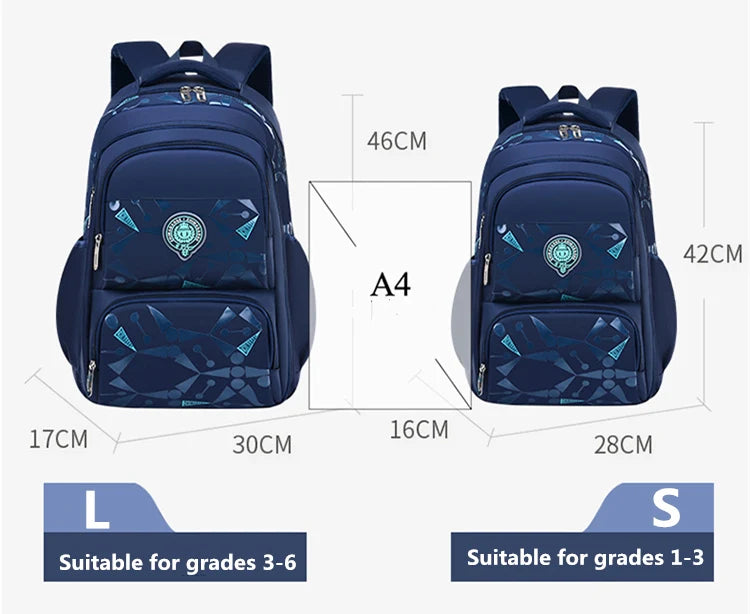 Primary School Backpacks Waterproof Children School Bags For Boys kids Travel Backpack  Orthopedic School bag Mochila Infantil