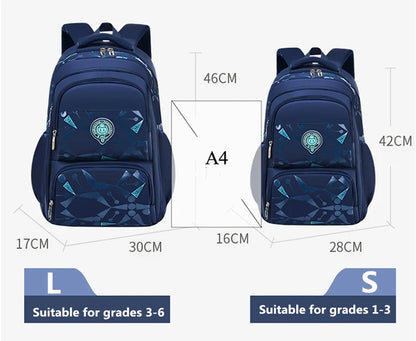 Primary School Backpacks Waterproof Children School Bags For Boys kids Travel Backpack  Orthopedic School bag Mochila Infantil