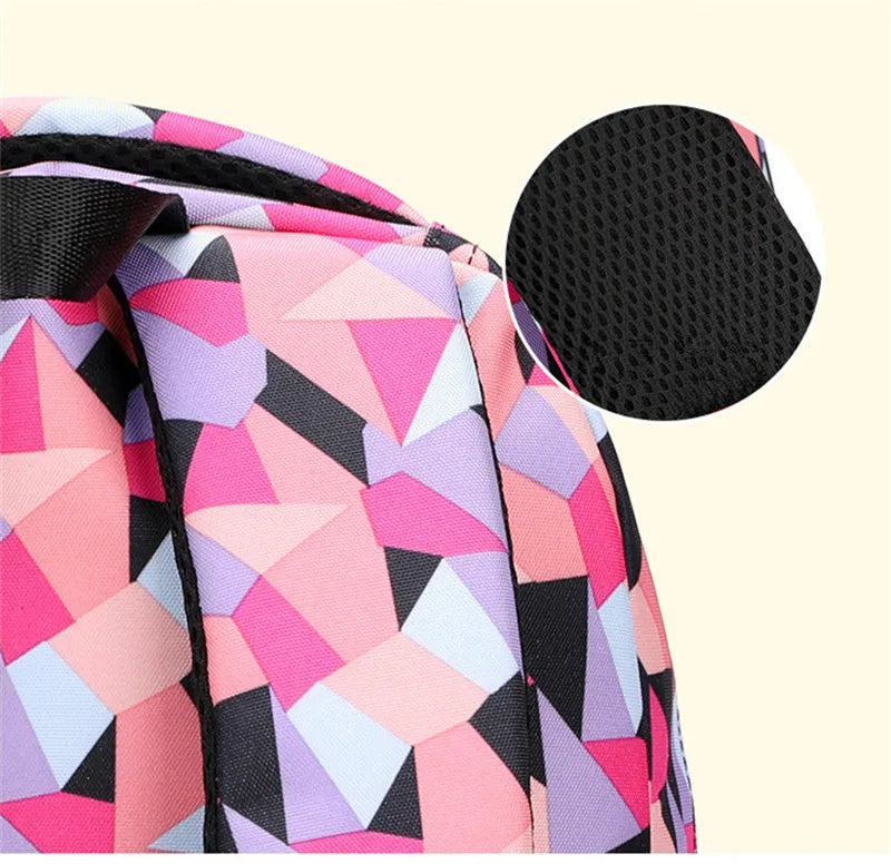 School Bags for Teenagers Girls Schoolbag Large Capacity Boys Printing School Backpack Set Rucksack Bagpack Kids Cute Book Bags