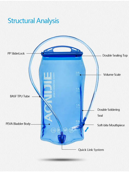 AONIJIE Soft Flask Water Bottle Folding Collapsible Water Bags TPU Free For Running Hydration Pack Waist Bags SD09/10 250/500ml