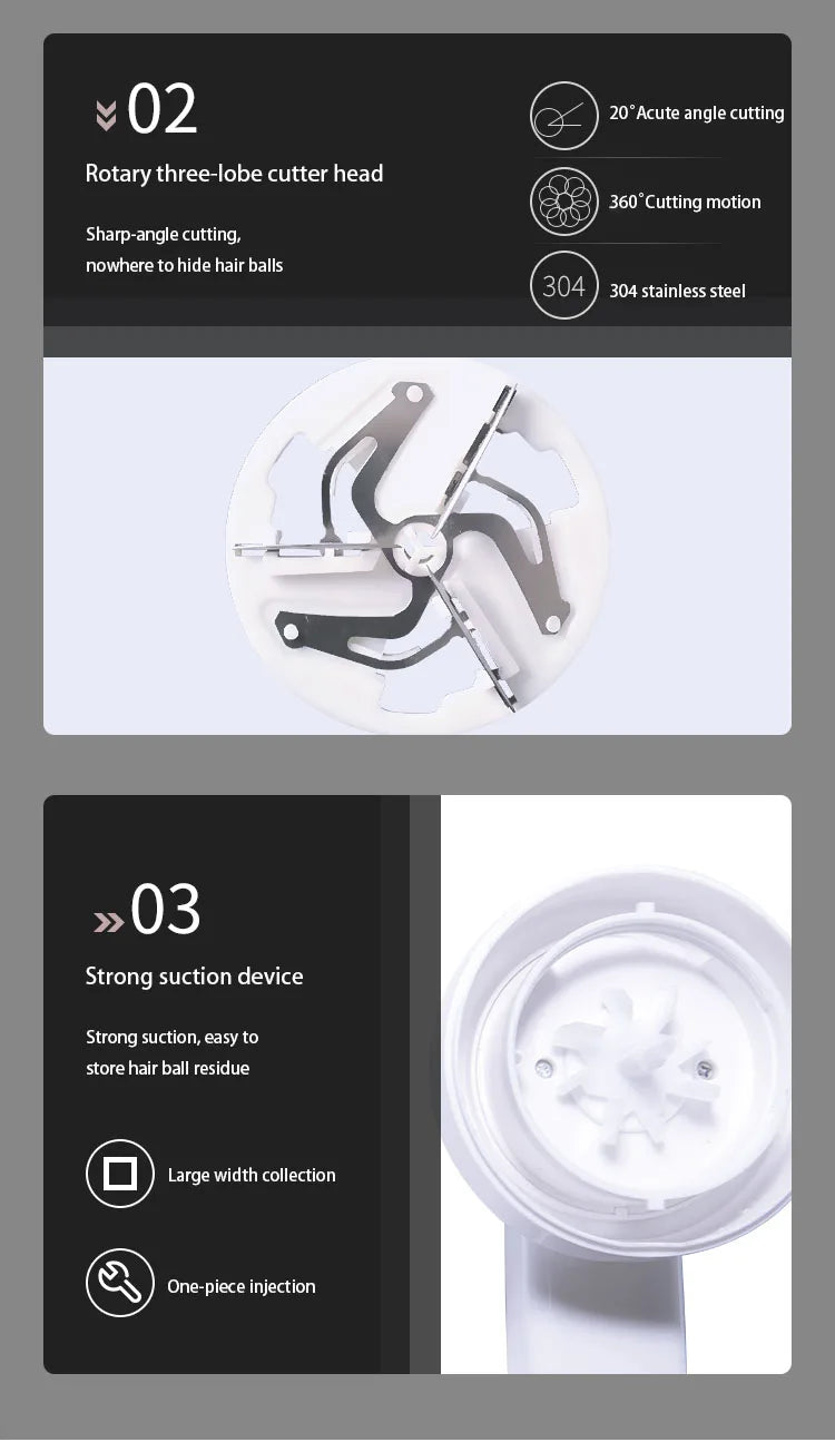 Lint Remover Clothes Fuzz Pellet Trimmer Machine Electric Portable Chargeable Fabric Shaver Removes for Clothes Spools Removal