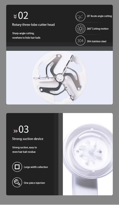 Lint Remover Clothes Fuzz Pellet Trimmer Machine Electric Portable Chargeable Fabric Shaver Removes for Clothes Spools Removal