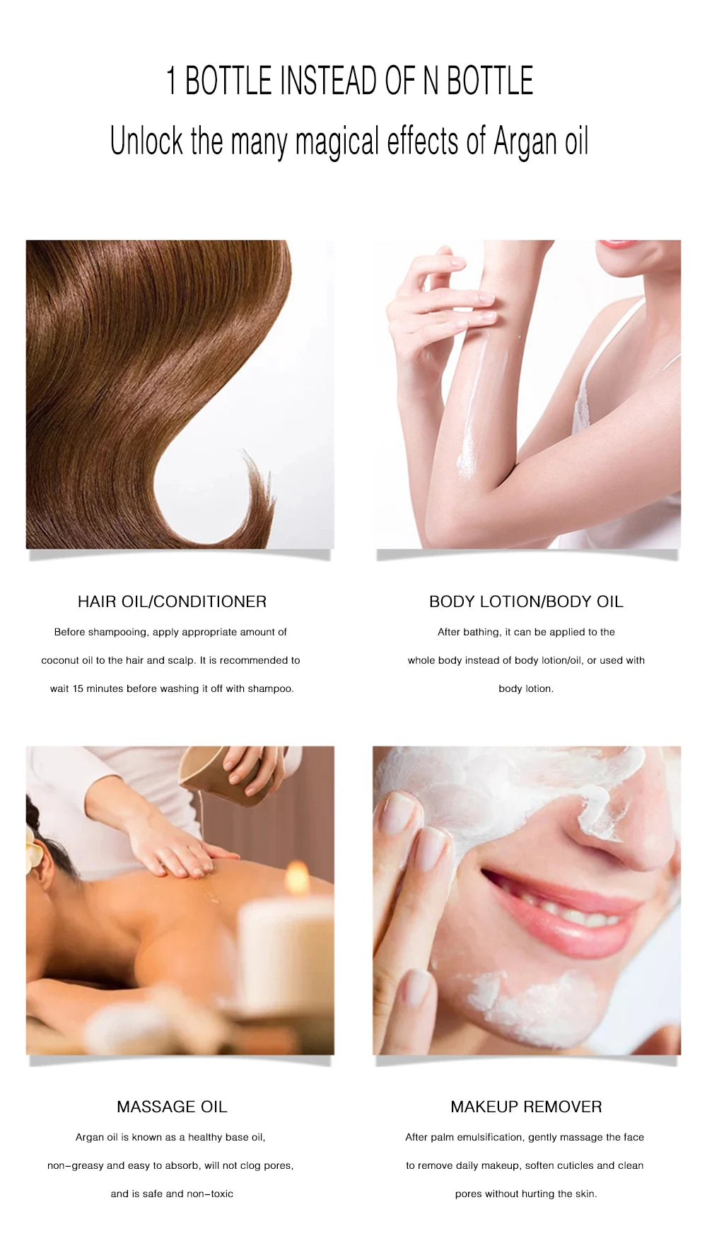 Organic  Argan Oil  100% Pure Cold Pressed Virgin Premium Grade For Dry & Damaged Skin, Hair, Face, Body, Scalp & Nails