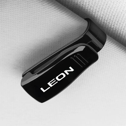 Car Glasses Clip Holder Auto Accessories For Seat Leon Ibiza Ateca Arona Cordoba Toledo Altea Alhambra Arosa Exeo Mii Tarraco