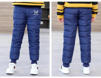 Girls Boys Warm Down Pants 2024 Winter Children High Quality Down Pants Teens Boy Girl Down Trousers Kids Ski Down Padded Pants