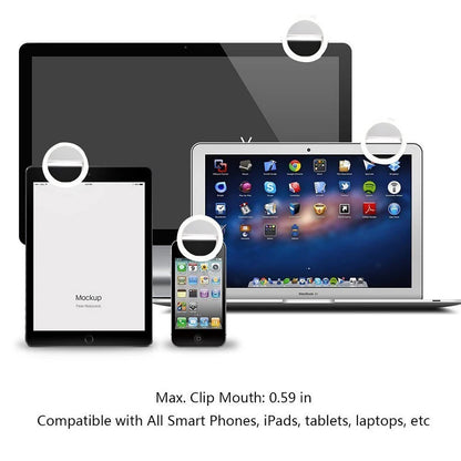 Ring Lights Led Selfie Lamp Ring For Phone Tablet Portable Clip-On Lamp Girl Outdoor Night Darkness Selfie Enhancing Fill Lights