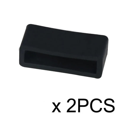 2PCS Watch Accessories Silicone Bezel Ring Watch Loop For Rubber Strap Loop Rubber Band Buckle With Ring Withings Loop