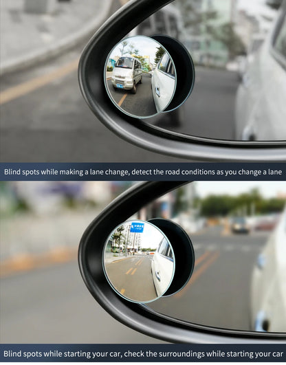 Baseus 2pcs Car Rear View Mirror Full Vision 360 Degree Wide Anger Parking Assitant Waterproof Auto Rearview Blind Spot Mirror