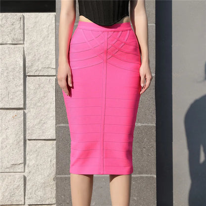 Woman Skirts Bandage Women 2020 New Arrival Midi Skirt Vintage Summer Harajuku Sexy Ladies Clothes