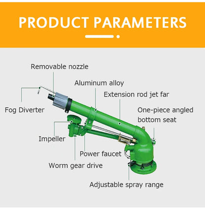 Agricultural Turbine Vortex Rod Agricultural Sprayer Metal Rocker Sprinkler Industrial Agriculture Garden Irrigation Watering