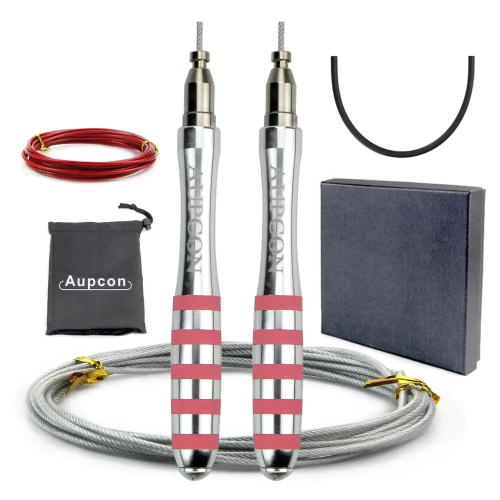 Crossfit Jump Rope Professional Speed Skipping Rope For MMA Boxing Fitness Skip Workout Training With Carrying Bag Spare Cable