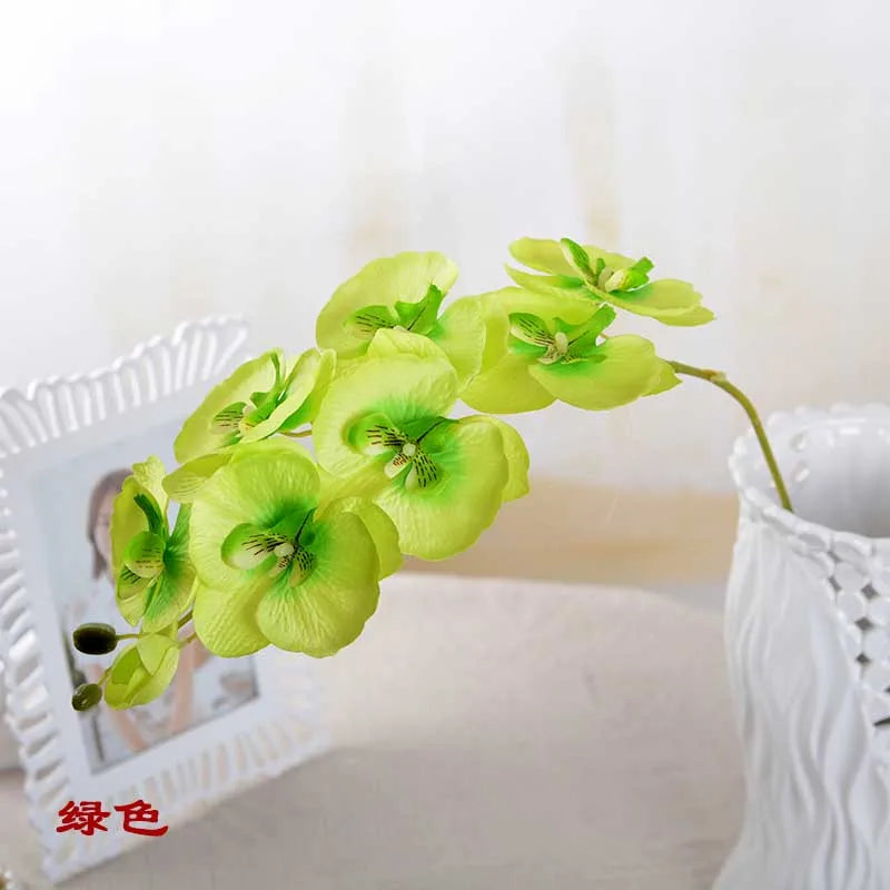 3D Artificial Butterfly Orchid Flowers Fake Moth flor Orchid Flower for Home Wedding DIY Decoration Real Touch Home Decorations