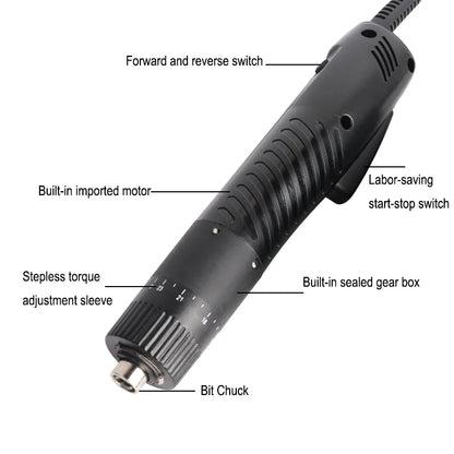 New Industrial Electric Screwdriver Adjustable Torque Electrical Powerful Impact Hand Drill Multifunctional Tools Drill Driver