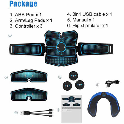 EMS Electrical Muscle Stimulator Press Machine Abdominal Belt Electrostimulation Fitness Slimming Abs Trainer Fitness Equipment
