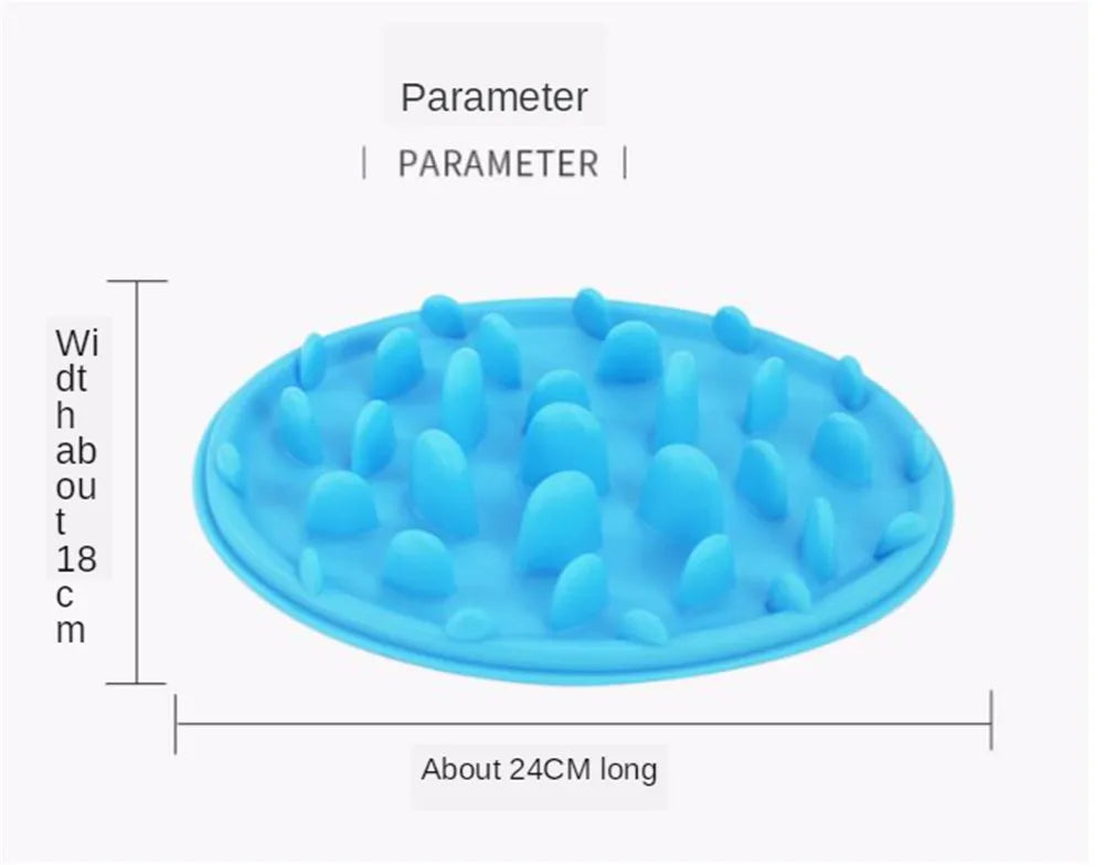 Silicone Pet Bowl Dog Cat Slow Eating Feeding Food Bowls Portable Puppy Feeder Puzzle Bowls Dishes Anti Choke Food Container