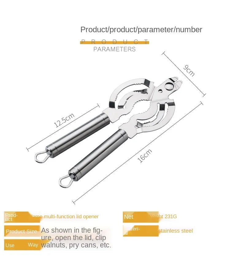 Multifunction Lid Jar Opener Handy Screw Cap Jar Openers Multifunction Can Opener Bottle Lid Grip Wrench Bottle Kitchen Utensil