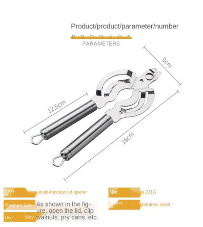 Multifunction Lid Jar Opener Handy Screw Cap Jar Openers Multifunction Can Opener Bottle Lid Grip Wrench Bottle Kitchen Utensil