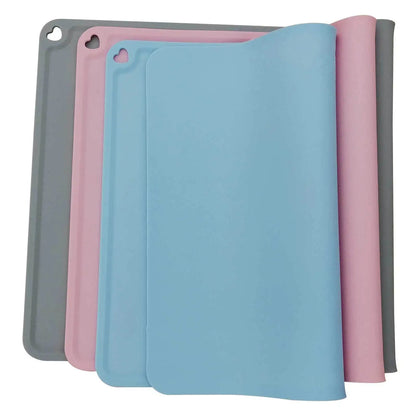 Silicone Pet Food Mat, Waterproof Non - slip Pet Mat for Cat and Dog, Easy Clean, Pet Bowl Drinking Water Pad, Feeding Mat