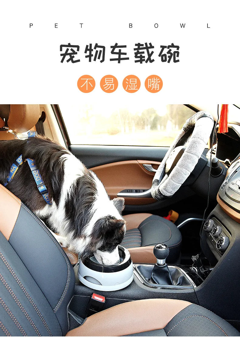 Pet Dog Bowls Floating Not Wetting Mouth Cat Bowl No Spill Drinking Water Feeder Plastic Portable Dog Bowl Support Accessories