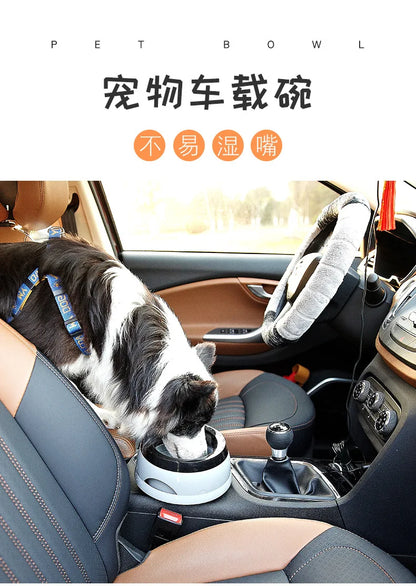 Pet Dog Bowls Floating Not Wetting Mouth Cat Bowl No Spill Drinking Water Feeder Plastic Portable Dog Bowl Support Accessories