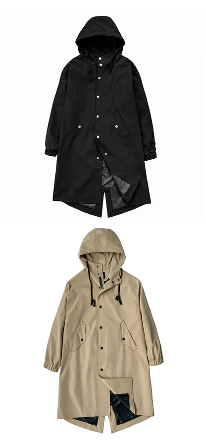 Men's Autumn New Hooded Jacket Korean Streetwear Oversize Coats Korean Streetwear Fashion Male Clothing Hip Hop Loose Jackets