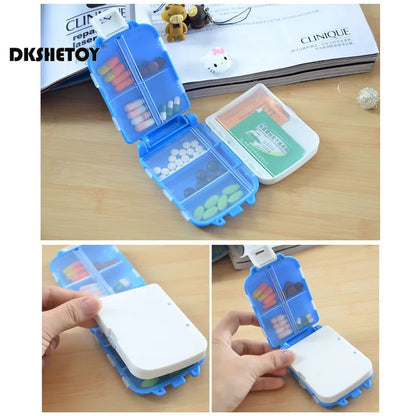 Pocket Pill case Folding Multi-layer Medicine Pills Storage cases Vitamin Drug  Box organizer Container pharmacy Box coffret