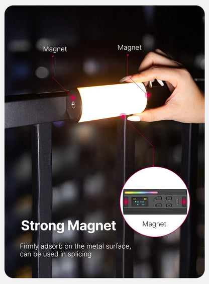 Ulanzi i-Light Handheld Light Stick RGB Led Video Light 2500-9000K Photography Light Rgb Ice Light Tube Light for Youtube Live