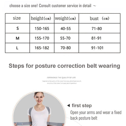 Back Posture Corrector Adjustable Neck Brace Training Equipment Home Office Man Woman Postura Shoulder Support Correction Belt