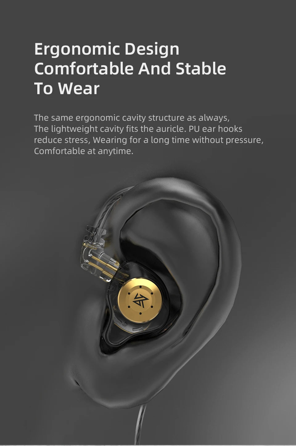 KZ edx pro Headset Dynamics in the Ear Monitor Hifi Wired Headset Bass Stereo Game Music Headset Noise Cancellation Headset