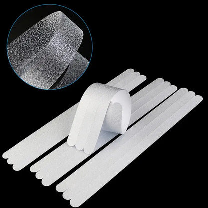 30pcs Anti Slip Strips Transparent Shower Stickers Shower Treads Non Slip Strips for Clear Waterproof Tapes Showers Stairs